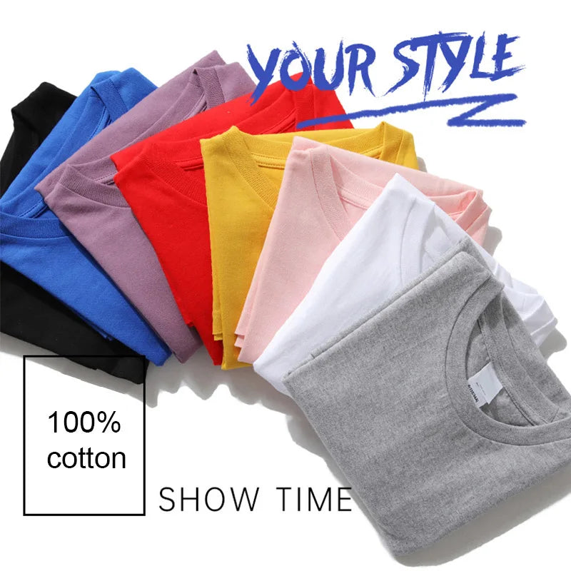 Summer Men T-shirt High Quality 100% Cotton Funny Spaceman Design Printing Casual Short Sleeve Cool Loose Tshirt Male Tops